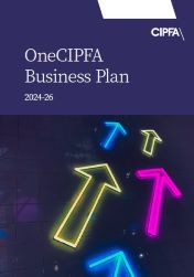 oneCIPFA business plan 2024-26 front cover