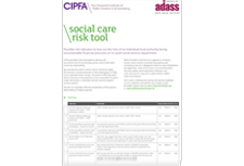 Social care risk tool